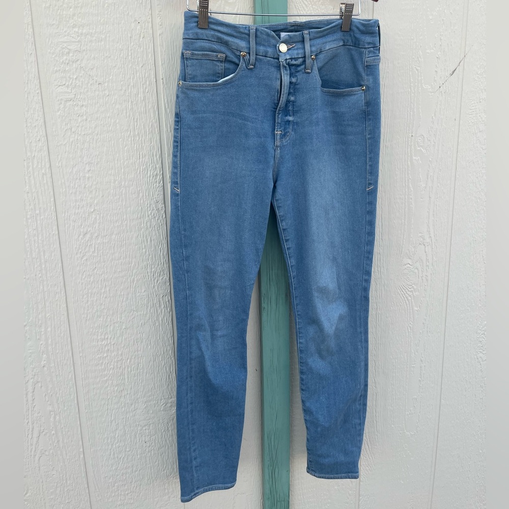 Good American Good Legs Crop Black Jeans 10 / 30
